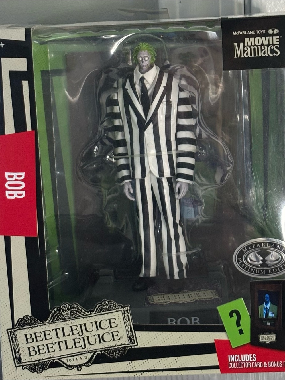 McFarlane Toys Beetlejuice 'Bob' Black & White Striped Figure